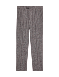 Tailored Fit Micro Check Suit Trousers