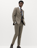 Slim Fit Striped Stretch Suit Jacket