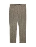 Slim Fit Striped Suit Trousers