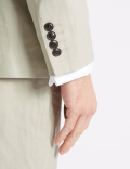 Linen Blend Regular Fit Suit Jacket