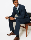Textured Regular Fit Linen Suit Jacket