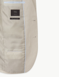 Textured Regular Fit Linen Suit Jacket