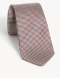Check Pure Silk Tie