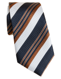 Striped Pure Silk Tie