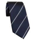 Striped Pure Silk Tie