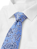 Pure Silk Rose Floral Tie