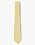 Slim Polka Dot Pure Silk Tie