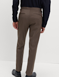 Tailored Fit Sateen Stretch Tuxedo Trousers