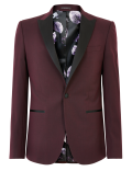 Burgundy Slim Fit Dinner Jacket