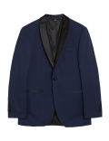 Navy Slim Fit Tuxedo Jacket