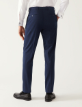 Navy Slim Fit Stretch Suit Trousers
