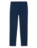 Navy Slim Fit Stretch Suit Trousers