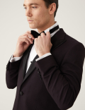 Burgundy Slim Fit Tuxedo Jacket