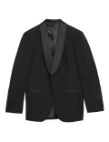 Regular Fit Pure Wool Tuxedo Jacket