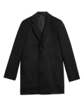 Wool Blend Revere Overcoat