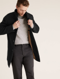 Funnel Neck Overcoat
