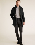 Funnel Neck Overcoat