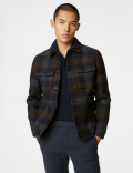 Checked Button-through Jacket