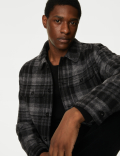 Checked Button-through Jacket
