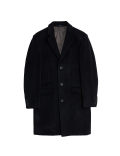 Wool Rich Revere Overcoat with Cashmere