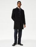 Wool Rich Overcoat with Cashmere