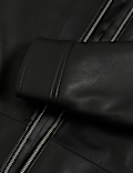 Leather Harrington Jacket