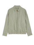 Linen Blend Harrington Jacket