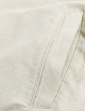 Linen Blend Harrington Jacket