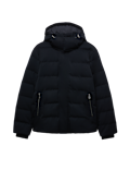 Feather and Down Technical Wool Puffer Jacket