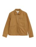 Canvas Trucker Utility Jacket
