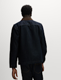 Denim Contrast Collar Jacket