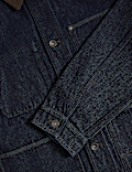 Denim Contrast Collar Jacket