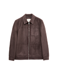 Faux Suede Chore Jacket