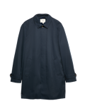 Cotton Blend Car Coat Mac