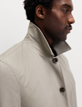 Cotton Blend Car Coat Mac
