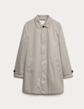 Cotton Blend Car Coat Mac