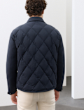 Diamond Quilted Collared Jacket
