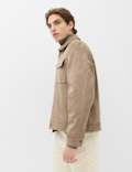 Faux Suede Overshirt