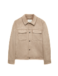 Faux Suede Overshirt