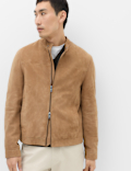 Suede Cafe Racer Jacket