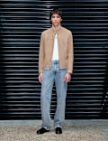 Suede Cafe Racer Jacket
