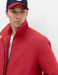 Zip Through Padded Harrington Jacket