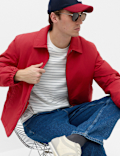 Zip Through Padded Harrington Jacket