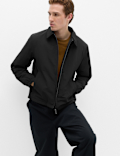 Zip Through Padded Harrington Jacket