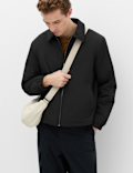 Zip Through Padded Harrington Jacket