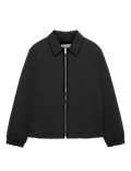 Zip Through Padded Harrington Jacket