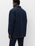 Borg Lined Denim Barn Jacket