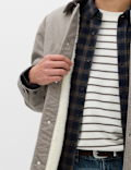Borg Lined Denim Barn Jacket