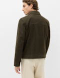 Faux Suede Utility Jacket