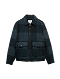 Boucl&eacute; Zip Through Jacket